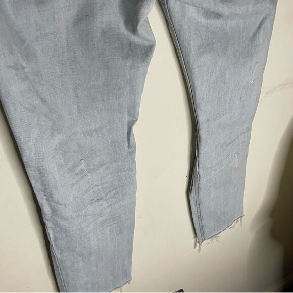 Revolve IRO Jeans Keazan Distressed Skinny Boyfriend Jeans  Light Wash- Size 27 - Picture 3 of 9